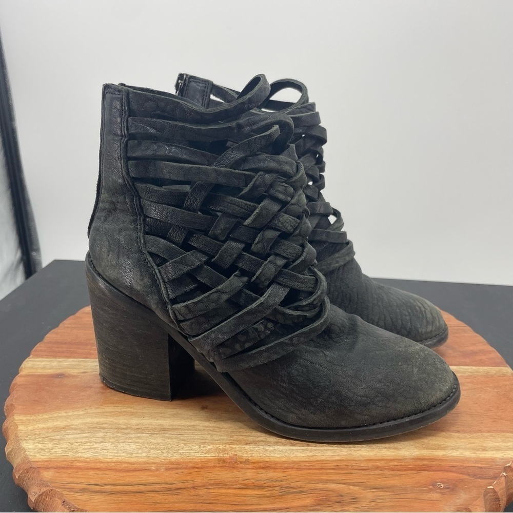 Free People Black Ankle Boots